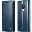 CASEME flip tok Samsung Galaxy S9+ Plus, Waxy Textured, kék