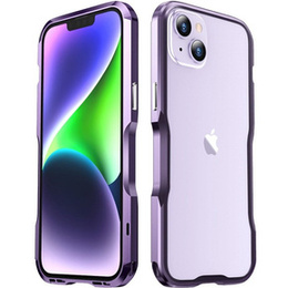 Teletok LUPHIE iPhone 14 Plus-hoz, Armor Bumper, lila