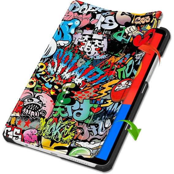 Tok Xiaomi Redmi Pad SE 8.7, Smartcase, graffiti