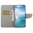 Pattintható tok a Xiaomi Redmi 13C / Poco C65, Wallet, Daisy, kék