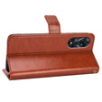 Pattintható tok a Oppo A78 5G, Crazy Horse Wallet, barna
