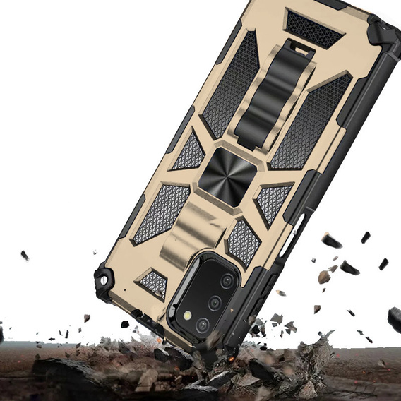 Telefontok a Samsung Galaxy A03s, Armor Kickstand, arany