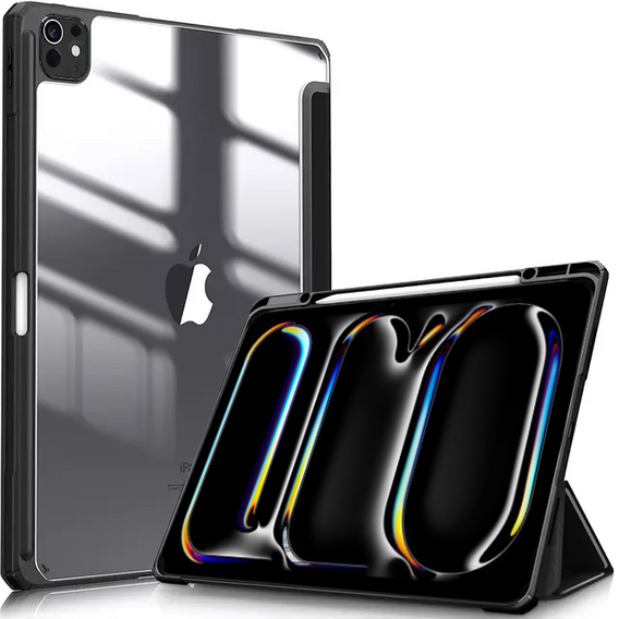 Tok iPad Pro 11" 2024 (5 gen.), Smartcase Hybrid, tolltartó résszel, fekete