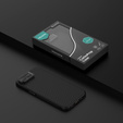 Tok iPhone 16e, páncélozott Nillkin, Carboprof Case, Magsafe, fekete