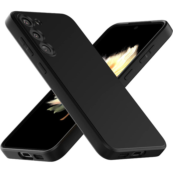 Telefontok a Samsung Galaxy S23 5G, Silicone Lite, fekete