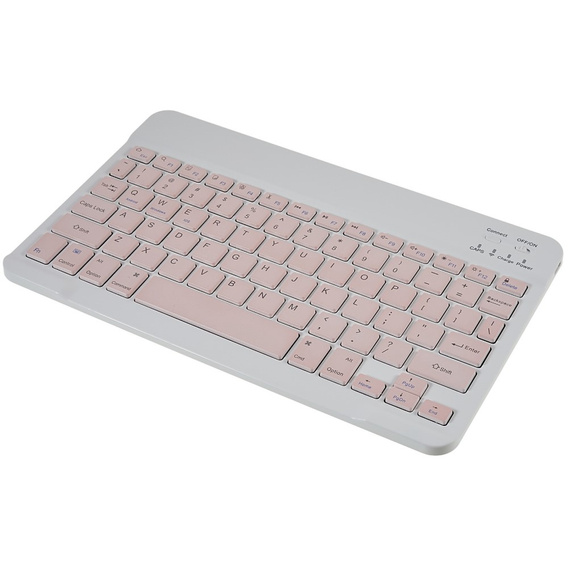 Tok + billentyűzet Samsung Galaxy Tab S7 T870/T875 / S8, Pen Slot, rózsaszín rose gold