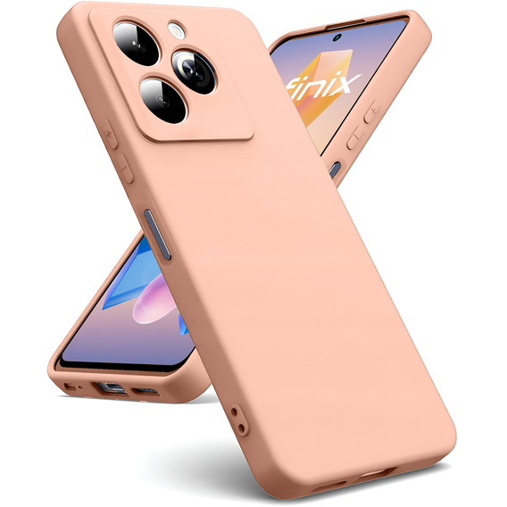 Telefontok a Infinix Hot 40i, Silicone Lite, rózsaszín