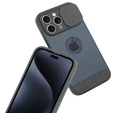 Telefontok a iPhone 15 Pro, ERBORD MagProtect Slide Camera, titánium kék