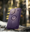 Páncélozott tok Samsung Galaxy S25+ Plus készülékhez, Dexnor CamProtect MagSafe, lila (Két keret)