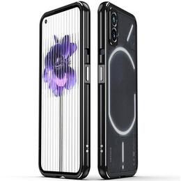 Tok Nothing Phone (2), Armor Bumper, lencsevédővel, fekete / ezüst