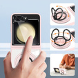 Tok Samsung Galaxy Z Flip7 FE / Z Flip6, Corners Dropproof, MagSafe-hoz, átlátszó / rózsaszín