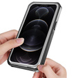 Tok iPhone 13 Pro Max készülékhez, Shockproof, fóliával, kék