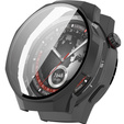 2in1 tok + edzett üveg a Huawei Watch GT 5 Pro 46mm-hoz, fekete