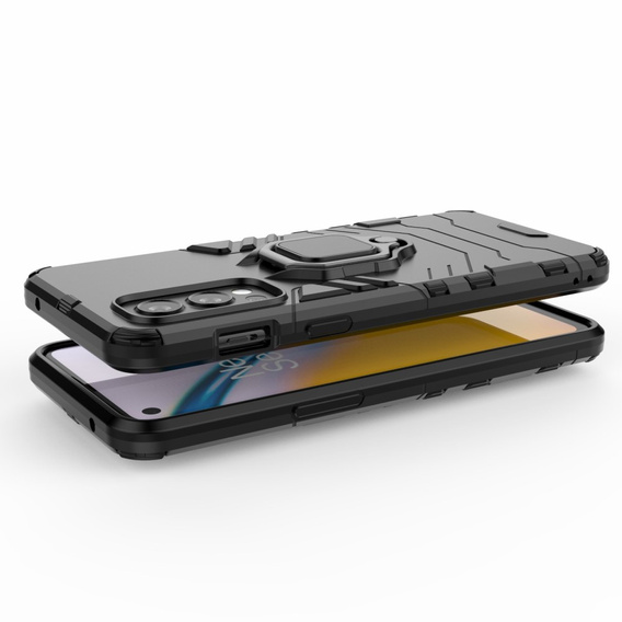Telefontok a OnePlus Nord 2 5G, Kickstand Ring, fekete