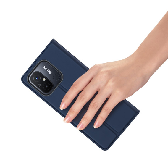 Dux Ducis Telefontok a Xiaomi Redmi 12C, Skinpro, sötétkék