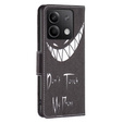 Pattintható tok a Xiaomi Redmi Note 13 5G, Wallet, Don't Touch My Phone fekete