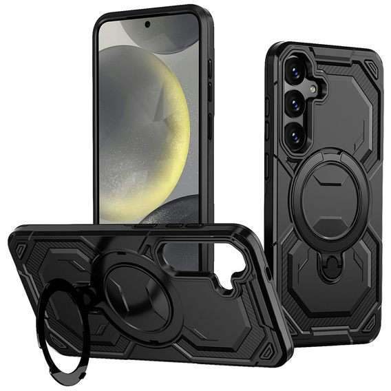 Mágneses tok állvánnyal Samsung Galaxy A57 5G készülékhez, fekete