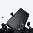 Telefontok a Samsung Galaxy A25 5G, Fusion, átlátszó / fekete + 9H üveg 