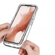 Tok Samsung Galaxy S23 készülékhez, Shockproof, fóliával, átlátszó