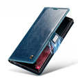CASEME flip tok Samsung Galaxy S22 Ultra, Waxy Textured, kék