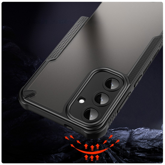 Telefontok a Samsung Galaxy S25+ Plus, Armor Frosted Case, fekete