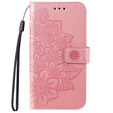 Pattintható tok a Samsung Galaxy A33 5G, Mandala Flower, rózsaszín rose gold