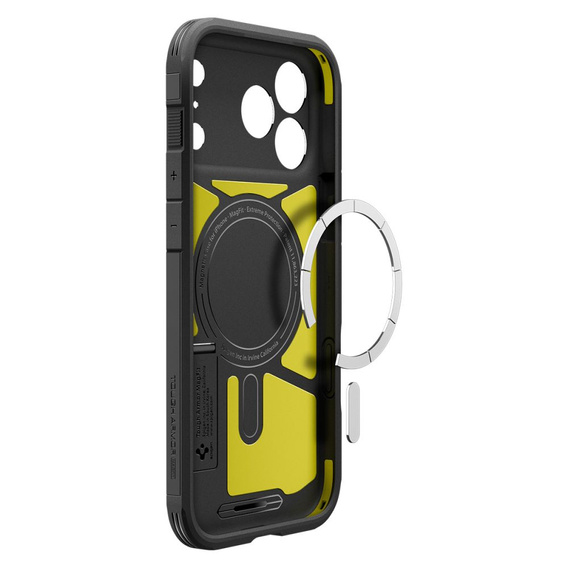 Spigen tok iPhone 17 Pro Max készülékhez, Tough Armor T MagSafe, fekete