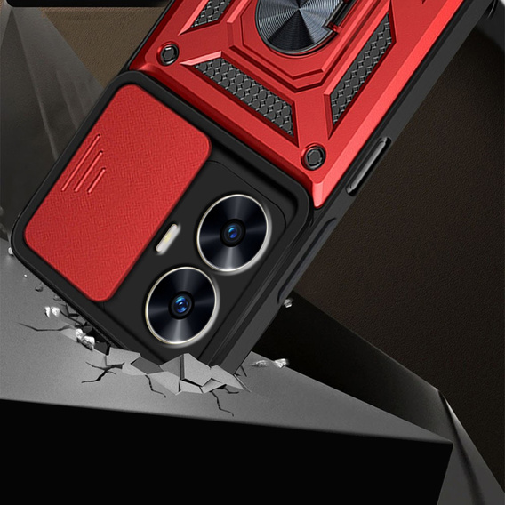 Telefontok a Realme C55, CamShield Slide, piros