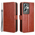 Pattintható tok a Oppo A79 5G, Crazy Horse Wallet, barna