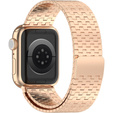 Acél karperec Apple Watch 1/2/3/4/4/5/6/7/8/SE/ULTRA 42/44/45/45/49 MM - rózsaszín rose gold