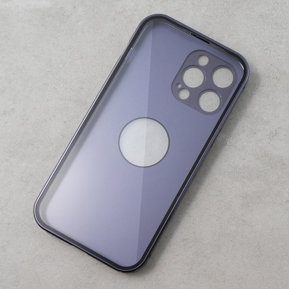 Telefontok a iPhone 13 Pro Max, Dual Glass, Magsafe-hoz, lila