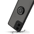 Tok Motorola Moto G24 / G24 Power / G04, Frosted Ring, fekete