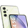 tok Samsung Galaxy A15 5G, szilikon csillogás, átlátszó + 9H üveg