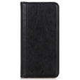 Telefontok a Samsung Galaxy A55 5G, Wallet Litchi Leather, fekete