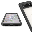 Tok Google Pixel 6a készülékhez, Shockproof, fóliával, fekete