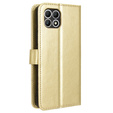 Pattintható tok a T Phone 2 5G, Crazy Horse Wallet, arany