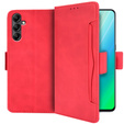 Pattintható tok a Samsung Galaxy A14 4G/5G, Card Slot, piros