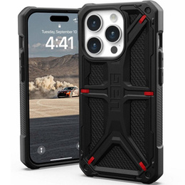 Tok Urban Armor Gear iPhone 15 Pro, Monarch, Kevlar fekete