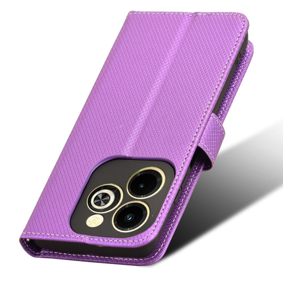 Pattintható tok a Infinix Hot 40i, Wallet Smart Magnet, lila
