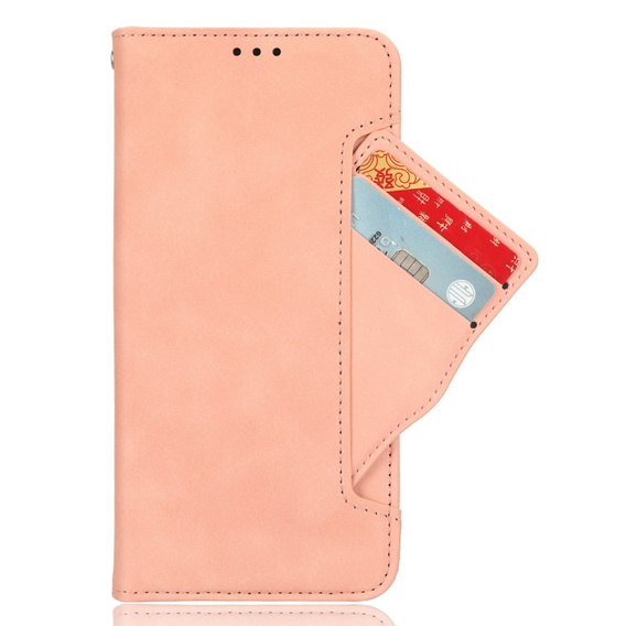 Pattintható tok a Vivo Y19s, Card Slot, rózsaszín