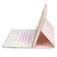 Tok + billentyűzet Samsung Galaxy Tab S9 FE X510 / X516, with touchpad, rózsaszín