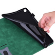 Tok Samsung Galaxy Tab S10 FE+ Plus, Classic, tolltartóval, zöld