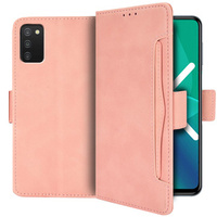 Pattintható tok a Samsung Galaxy A03s, Card Slot, rózsaszín