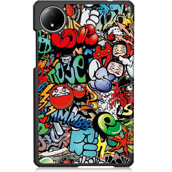 Tok Xiaomi Redmi Pad SE 8.7, Smartcase, graffiti