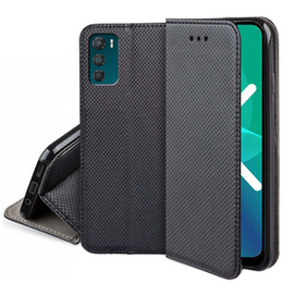 Pattintható tok a Motorola Moto G42, Wallet Smart Magnet, fekete
