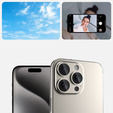 2x ERBORD OPTIK Pro edzett üveg iPhone 16 Pro/16 Pro Max / 15 Pro/15 Pro Max/14 Pro/14 Pro Max kamera számára, titánium