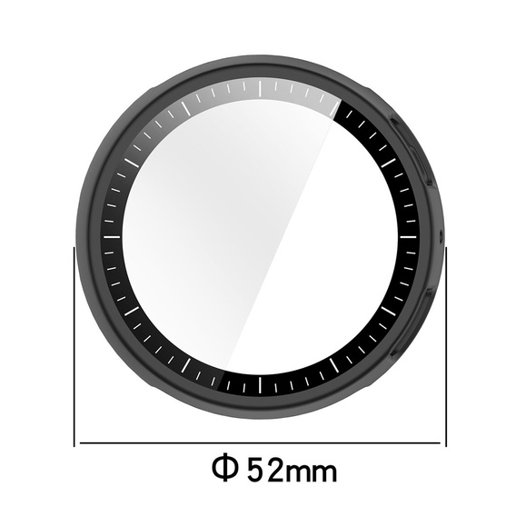 2 az 1-ben tok + edzett üveg az Amazfit Active Max készülékhez, sötétkék
