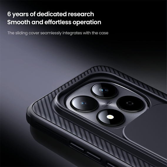 NILLKIN Camshield Pro tok kameravédővel a Xiaomi Redmi Note 15 Pro Plus 5G / Poco M8 Pro 5G készülékhez