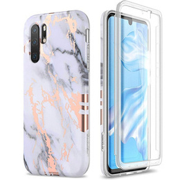 Telefontok a Huawei P30 Pro, Suritch Full Body Marble, fehér
