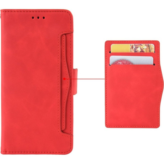 Pattintható tok a Honor 90, Card Slot, piros